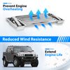 For 2003-2009 Hummer H2 Chrome Hood Deck Vent Panel Grille with handle covers