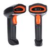 Barcode Scanner, 1D/2D QR Code USB Reader Handheld 360° Reading Drop for POS System Sensing, Store, Warehouse (Black Orange)