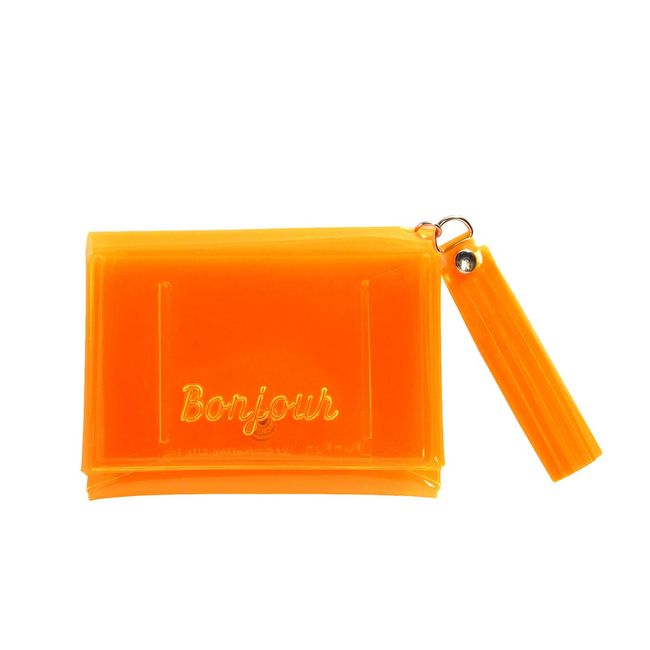 Greeting Life Clear Card Case FunFun Orange YYZ-37