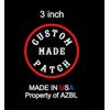 Custom Embroidered Patch 3 inch Round Saying Biker MC Patch Embroidery Iron On