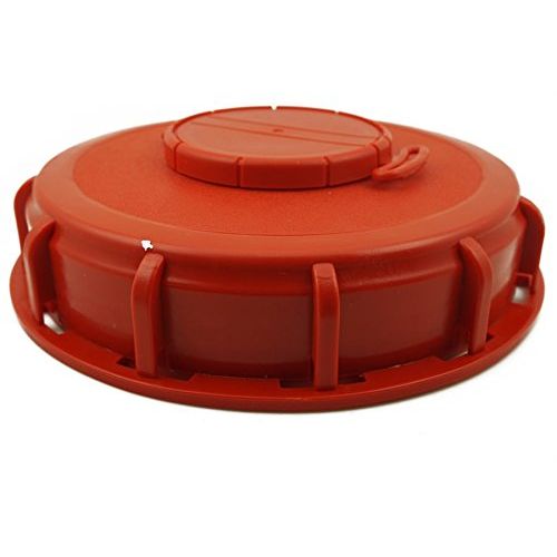 Heavy Duty Universal IBC Water Tank Cap - Vented Schutz Respiratory Lid - Fits Gallon Horizontal Polyethylene Reservoir Tank