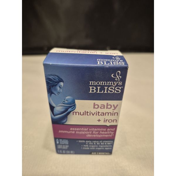 Mommy's Bliss Baby Multivitamin + Iron, Daily Essential Vitamins For Immune