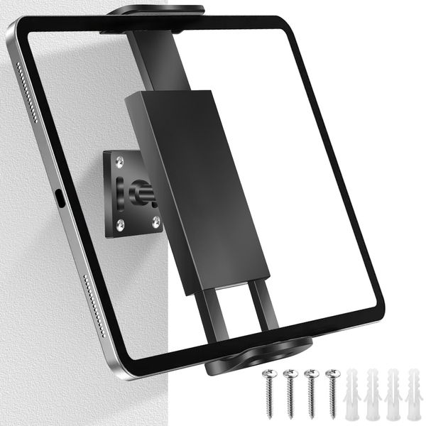 Tablet Phone Wall Mount Holder for 4.7-13" iPad iPhone 360° Rotating Bracket