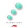 JVC HA-FR15-Z-E In-Ear Headphone with Remote Control and Microphone,Green