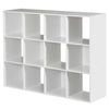 12 Cube Storage Organizer Bookcase Closet Storage for Home office Decor White