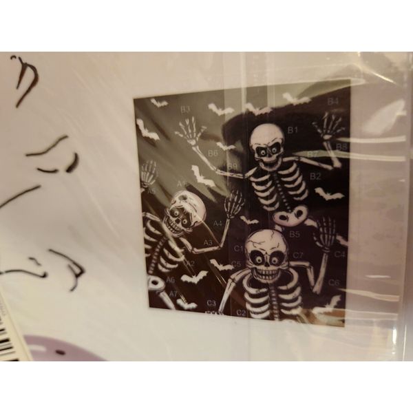Set of Halloween Skeleton Window Stickers - 4 Sheets In Pack