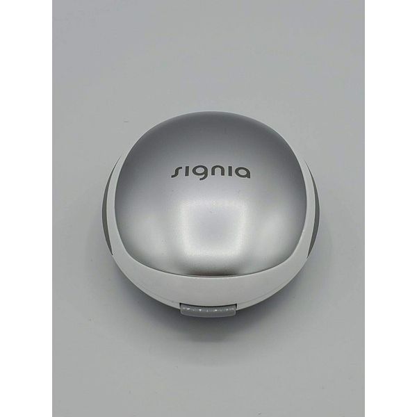 Original White/Silver Genuine Signia Hearing Aid Case Protective Storage Travel Box