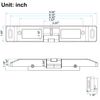 UHPPOTE Electric Strike Lock 12VDC for Access Control Fire Exit Door Rim Exit Devices for Push Bar