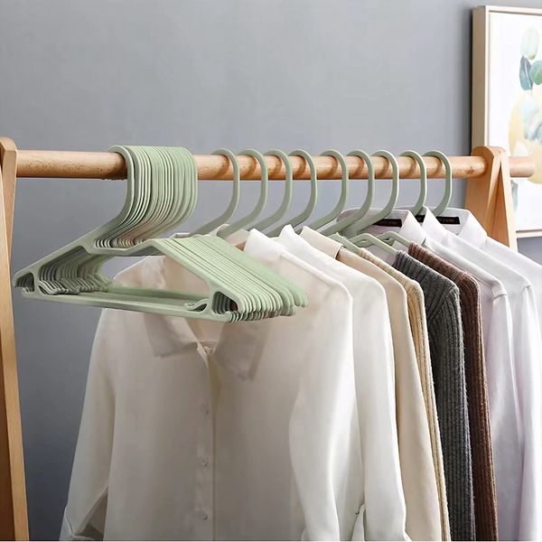 easylife-jp 20-piece Hanger, Multi-functional Storage, Anti-Crack, Laundry Hanger Plastic, Clothes Hanger, Stylish Storage, Clothes Hanger (Avocado Color)