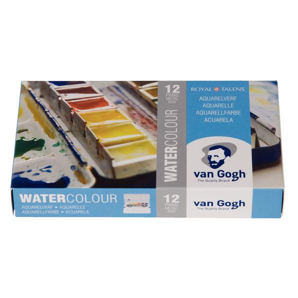 12 color set metal case case Van Gogh watercolor solid (japan import)
