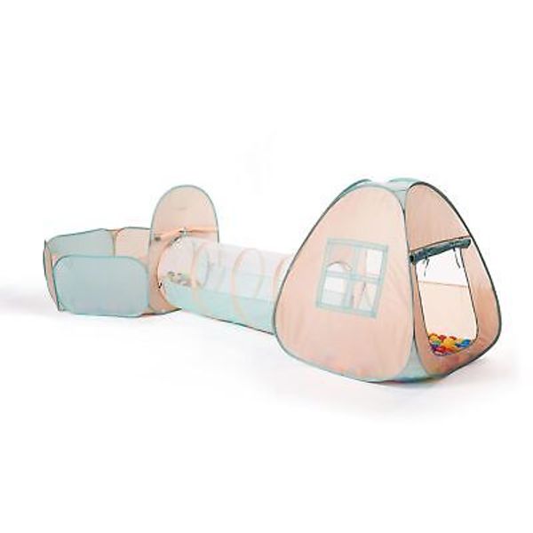 3 in 1 Pop Up Play Tent with Tunnel and Ball Pit for , Boys, Girls, Babies an...