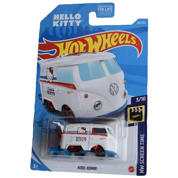 Hot Wheels Kool Kombi, [White] Hello Kitty 38/250 Screen Time 3/10