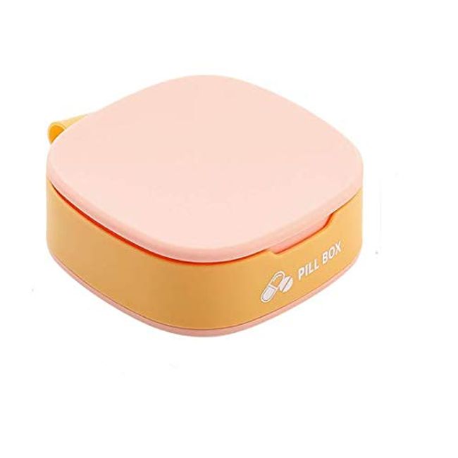 Losuya Colorful Pill Box Travel Pill Case Portable Drag Case Medisure Pill Boxes for Home and Travel Use (Pink)