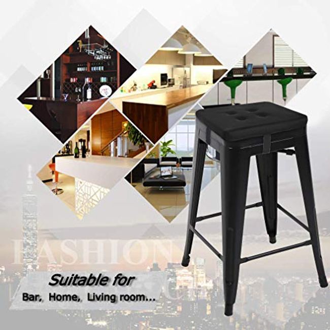 baibu Rectangle Bar Stool Cushions, Non-Slip Dining Bar Stool Cushion Pads  Kitchen Bench Stool Cushions with Machine Washable Cover - One Cushion