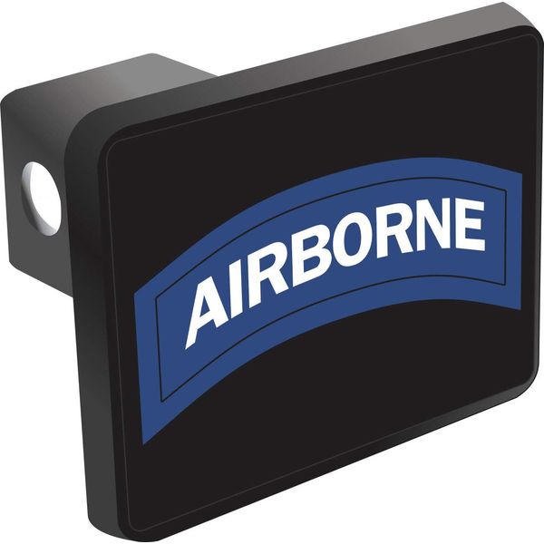 U.S. Army Airborne Blue and White Tab Hitch Cover