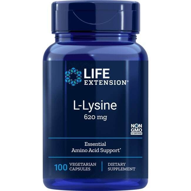 Life Extension L-Lysine 620 mg 100 Veg Caps