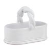 Mud Pie 4" x 7 1/2" Twisted Handle Tidbit Server, White