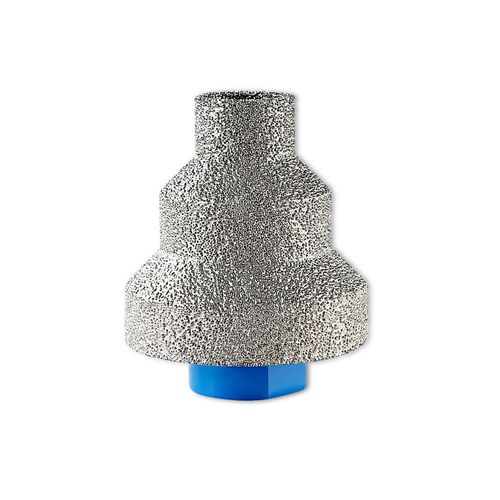 Diamond Step Chamfer Drill Bit, Diamond Brazed Step Drill Bit, Multi Layer Tapered Reamer, 20-35-50mm Multilayered Cone Reamer, for Metal, Wood, Concrete, Tile, Marble, Engineered Stone