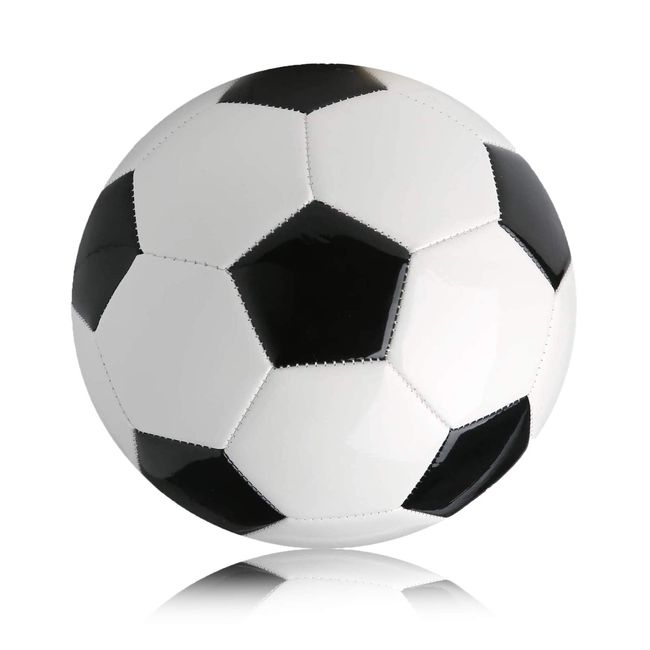 Soccer Ball, No. 5 Test Ball, Soccer, Practice Ball, Game, Middle School, University, High School, Football, (Black and White)