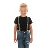 Childrens 1-5 Years Elasticated Clip on Braces/Suspenders with Fire Engine Design - Light Blue