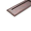 Infinity Decor Aged Bronze Georgian Style 10” Solid Brass Sprung Letter Box Postal Plate for Front Door