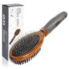 Pet Brush, Dog Brush, Pet Care Brush, Double-Sided, Premium Pig Hair Brush, Hair Removal, Suitable for Dogs, Cats, Long Hair, Short Hair, etc. (Brown)