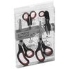 Grunwerg Kitchen Scissors, Stainless Steel, Black/Red