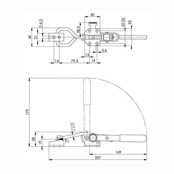 6847SU Locking Spanner Size 3 with Safety Latch AMF