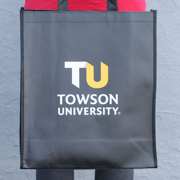 Towson University w/ Gold MD Flag / Reusable Shopping Bag - 1