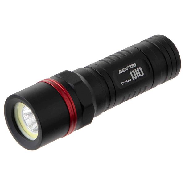 GENTOS DIO DI-043D Flashlight, LED Light, AAA Battery Operated, Powerful, 400 Lumens, Handy Light, Flashlight