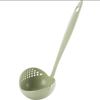 Ladle Plastic Green 5 PCs Skimmer Spoon Filter Strainer Soup Spoon Long-Handled