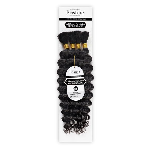 Mane Concept Unprocessed Human Hair Braids PRDB18 HH Deep Bulk 18" (NATURAL)