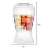Beverage Dispenser 3 Gallon Unbreakable Acrylic Ice Core Compartment Outdoor Use