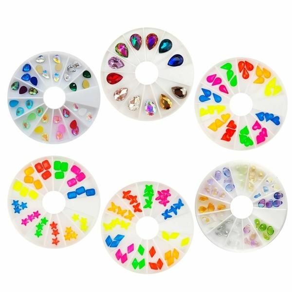 Nail Art Glass Stone Set Collection Set 10 (WC5D880)