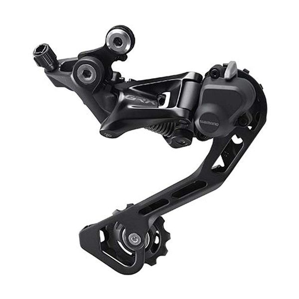 Shimano GRX RD-RX400 GRX 10-speed rear derailleur, Shadow+, for double, Black