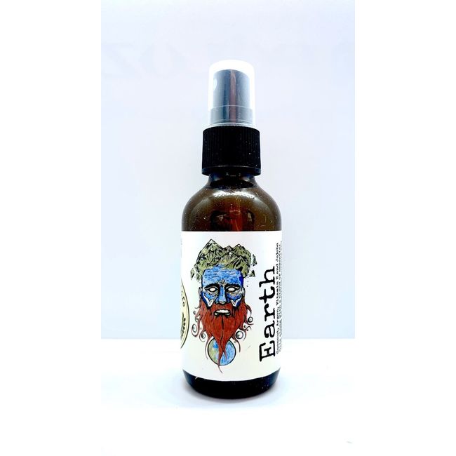 BEARD OIL 1oz “EARTH” Blend, HAIR GROWTH, for The Outdoor Man,by NATURAL LIFE