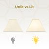 Royal Designs Square Sharp Corner Basic Lamp Shade, Linen Beige, 6 x 18 x 13