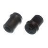 2 X Black Rubber Crutch Zimmer Frame Ferrule with Metal Insert