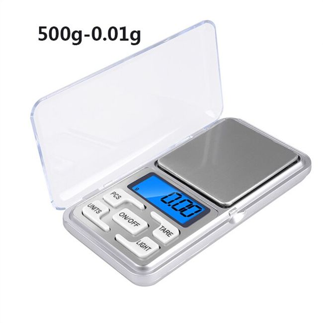 2pcs Digital Pocket Scales Gram Food Scale Capacity 500g Kitchen