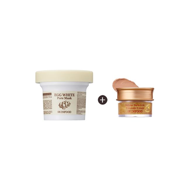 Skinfood Egg White Pore Mask + Salmon Concealer (2)