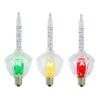Novelty Lights 3 Light Traditional Christmas Bubble Light Replacement Pack, Multi Color Clear Base, Clear Liquid