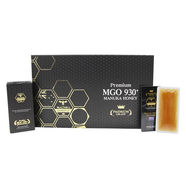 GOBEENZ Premium New Zealand MGO 930+ Manuka Honey Stick 10p, 8g x 30 Packets, 1ea