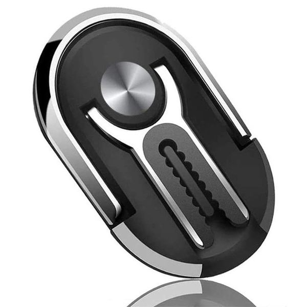 Finger Ring Holder Stand Car Air Vent Mount Compatible with Apple iPhone 16/Pro/Max/Plus, 3-in-1 Kickstand Swivel Zinc Alloy