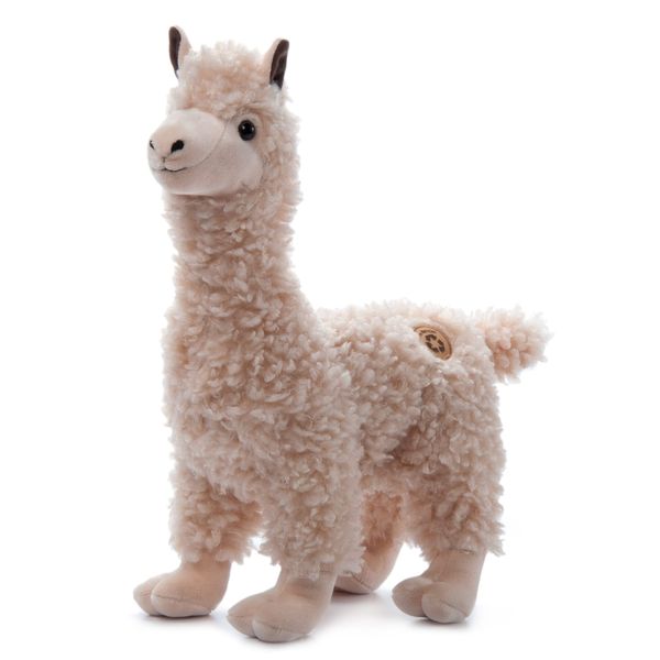 The Petting Zoo Alpaca Stuffed Animal Plushie, Gifts for Kids, Wild Onez Zoo Animals, Alpaca Plush Toy 14 inches