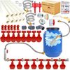 Pipeline Automatic Chicken Waterer System Set (58 Pc) Chicken Water Cups,Chicken