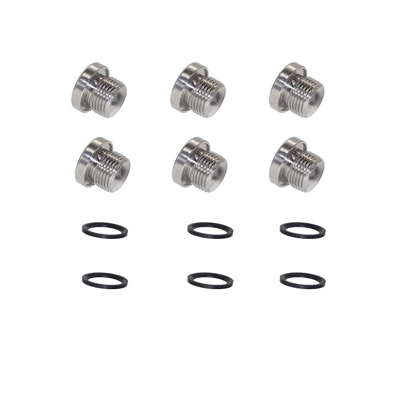 Olivia & Oliver 6pcs O2 sensor 304 Stainless Steel Inner Hex Head Pipe ...