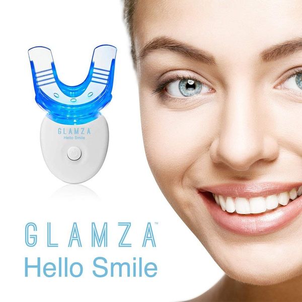 Glamza Hello Smile LED Laser Teeth Whitening Light Mouth Tray Detox Smile Dental Gel Hi White Tooth (LED Teeth Whitening (with GEL))