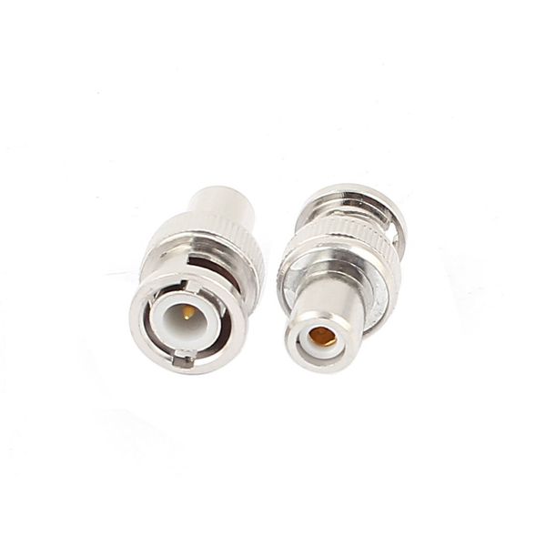 Uxcell BNC osu- RCA mesukonekuta- Adapter Video Cable Silver Tone