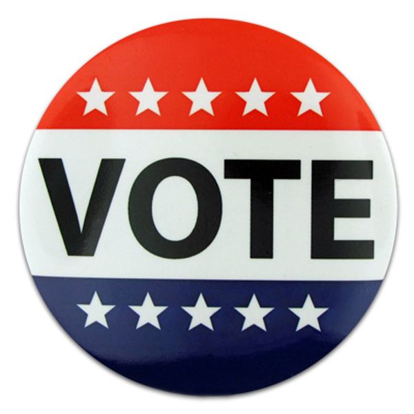 PinMart's Patriotic Election Vote Button - 1 Piece