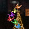 Solar Wind Chimes Light LED Garden Color Changing Hanging Butterfly 2PACK